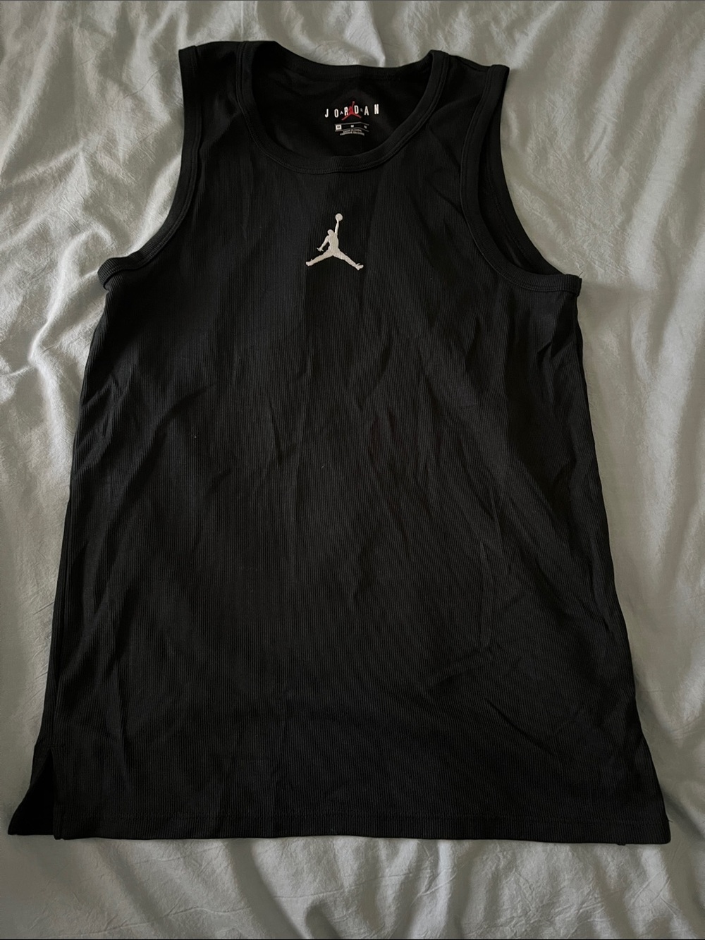 Jordan Black Tank with White Jumpman